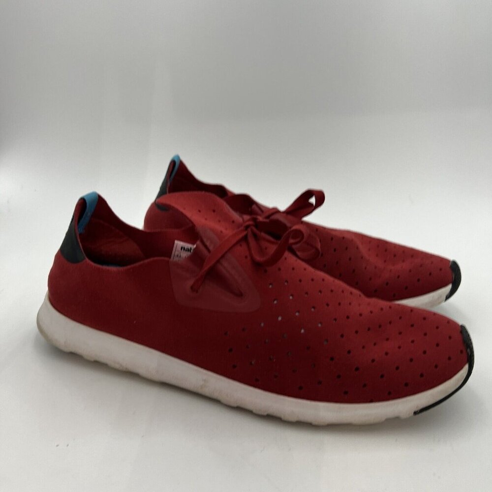 Native Shoes Red Apollo Moc UltraLight Cushioned Sneakers Womens Size 9.5
